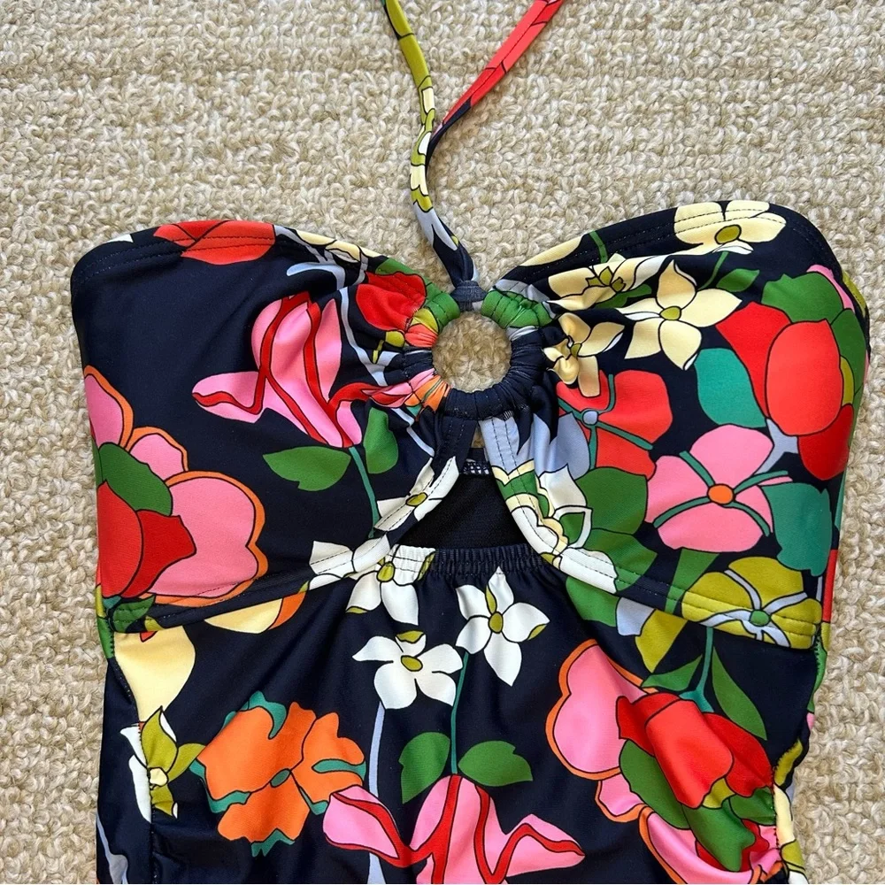 Kate Spade Flower Bed Bandeau One Piece